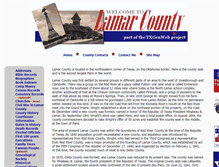 Tablet Screenshot of lamarcountytx.org